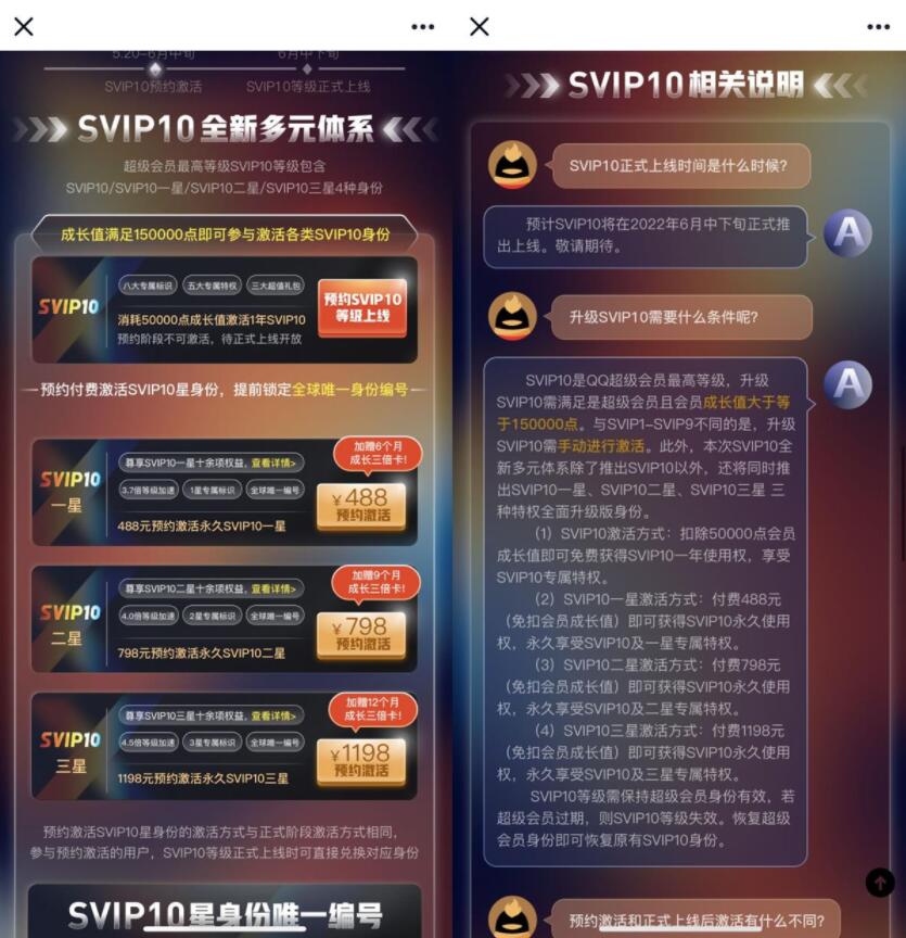 QQ超级会员SVIP10来了，1198沅激活永久